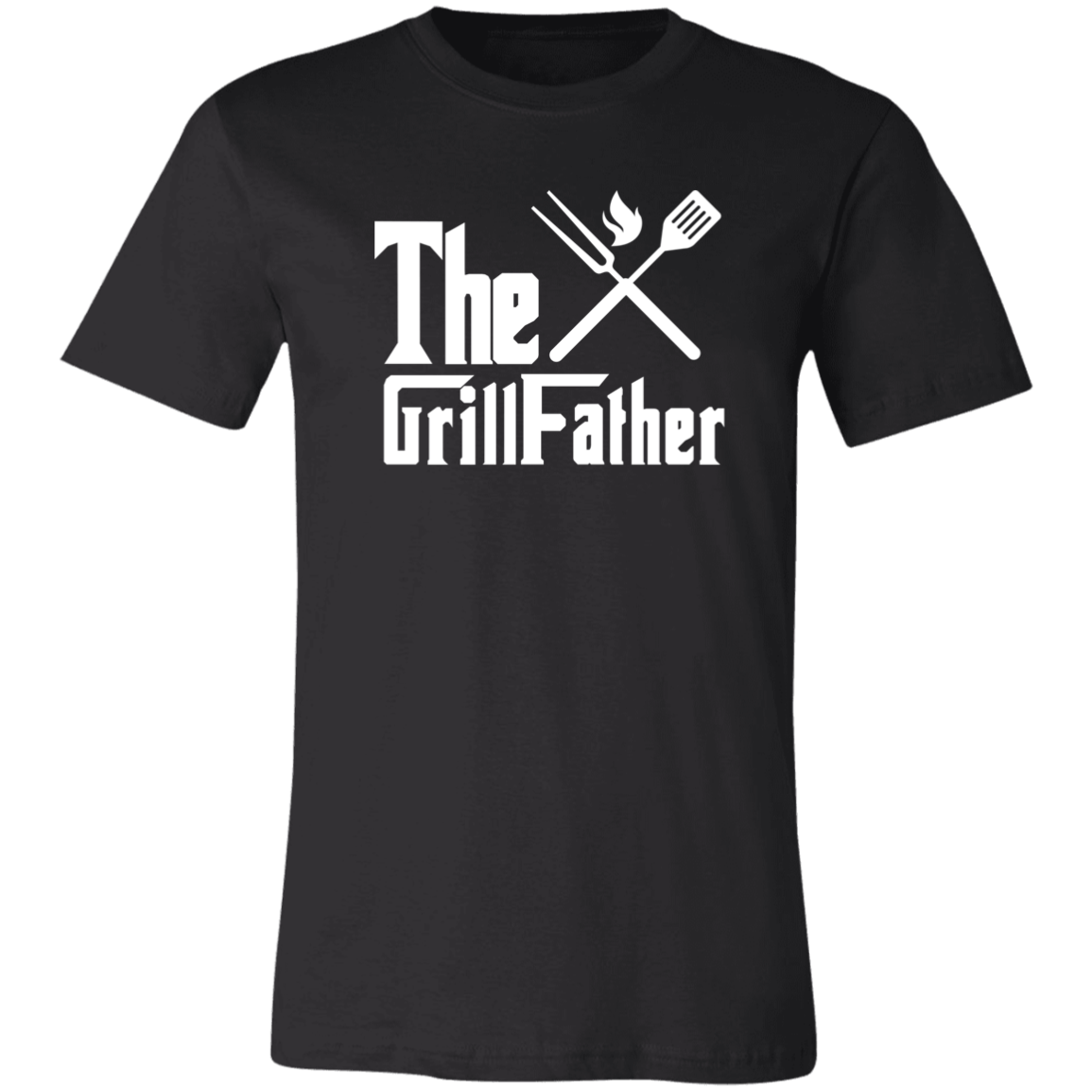 The GrillFather Dads BBQ T-Shirt Grill Father Black