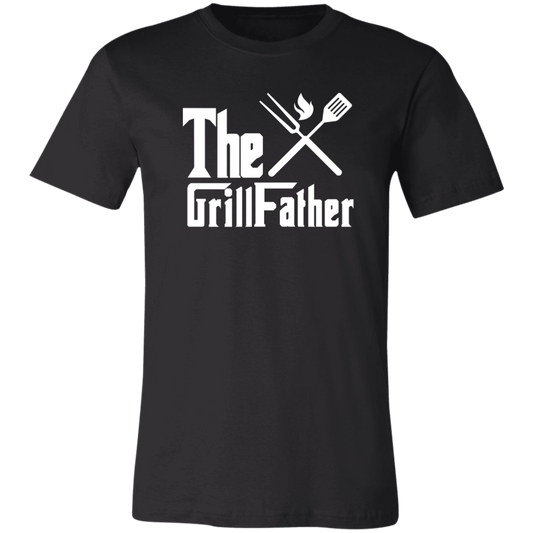 The GrillFather Dads BBQ T-Shirt Grill Father Black