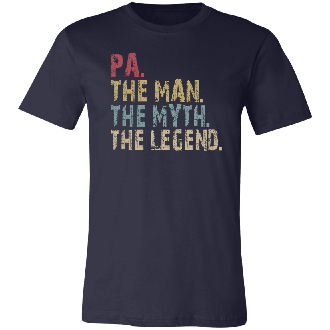PA The Man The Myth The Legend T-Shirt Navy