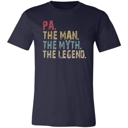 PA The Man The Myth The Legend T-Shirt Navy