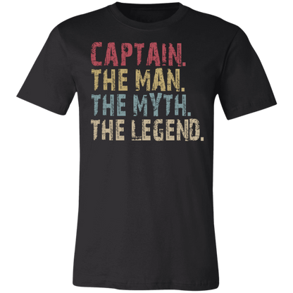 Captain The Man The Myth The Legend T-Shirt Black