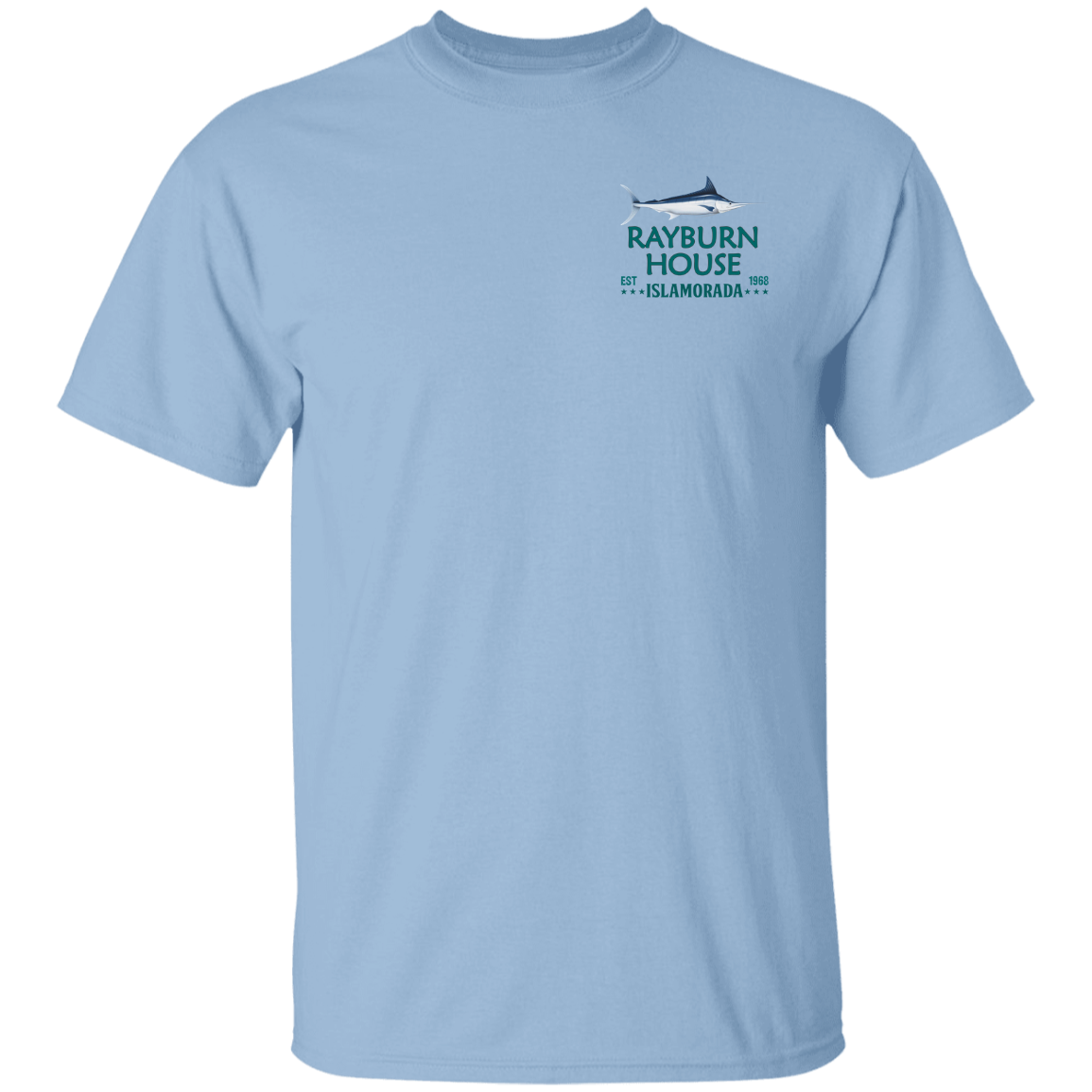 Rayburn House EST 1968 T-Shirt - Gildan Light Blue