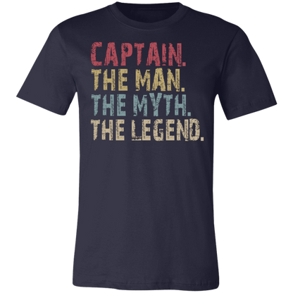 Captain The Man The Myth The Legend T-Shirt Navy