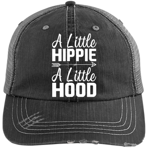A Little Hippie A Little Hood Distressed Trucker Cap - Love Family & Home