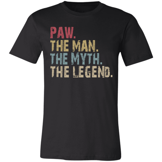 PAW The Man The Myth The Legend T-Shirt Black