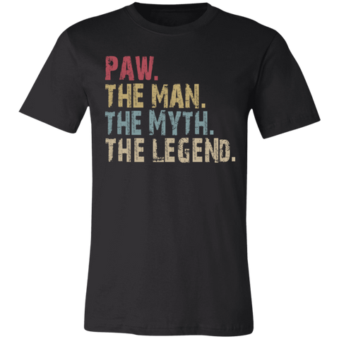 Image of PAW The Man The Myth The Legend T-Shirt - Love Family & Home