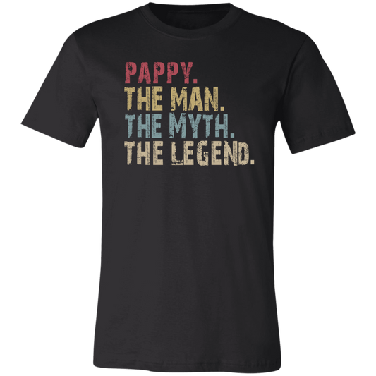 Pappy The Man The Myth The Legend T-Shirt Black