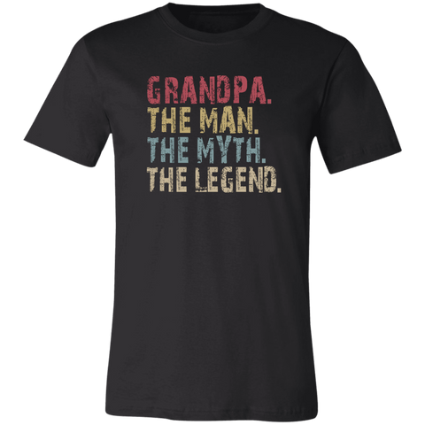 Image of Grandpa The Man The Myth The Legend T-Shirt - Love Family & Home