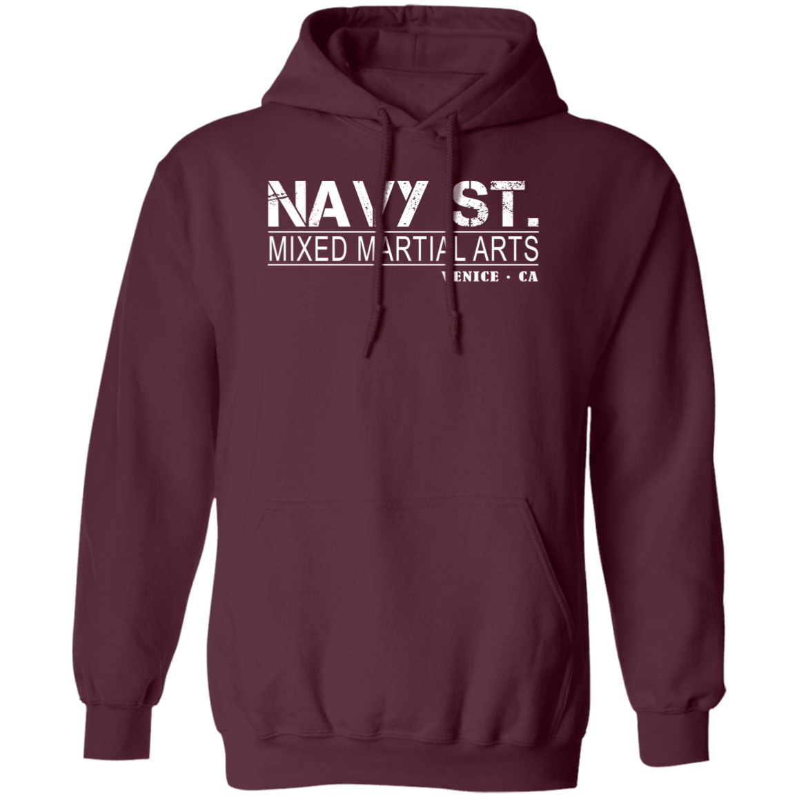 Navy St. Hoodie Vintage Design, Navy Street Hooded Sweatshirt Maroon