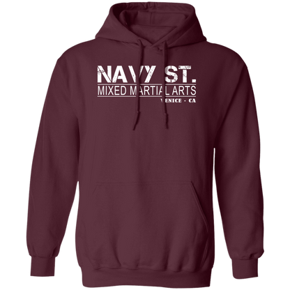 Navy St. Hoodie Vintage Design, Navy Street Hooded Sweatshirt Maroon