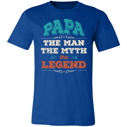Papa The Man The Myth The Legend T-Shirt - OG True Royal