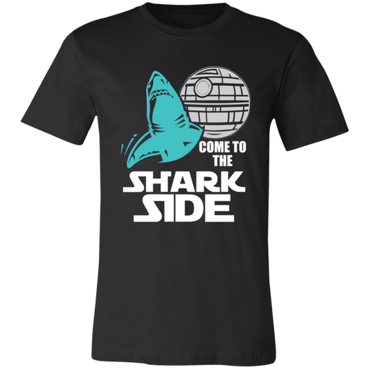 #Shark Side T-Shirt - Come To The Shark Side Black