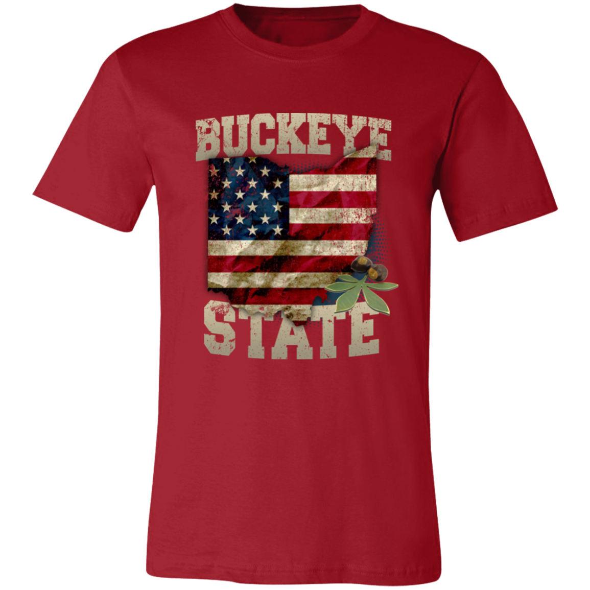 Buckeye State T-Shirt Canvas Red