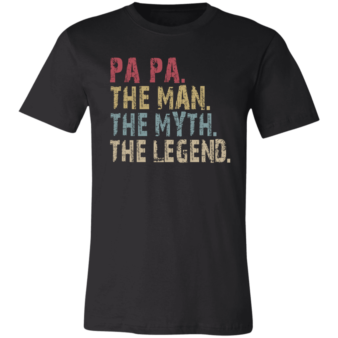 PA PA The Man The Myth The Legend T-Shirt Black