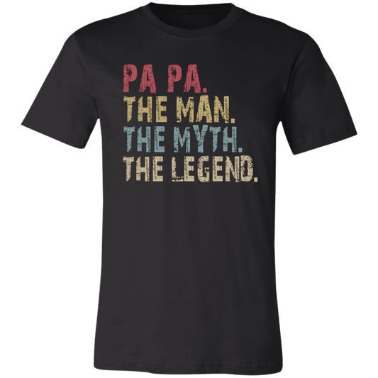 PA PA The Man The Myth The Legend T-Shirt Black