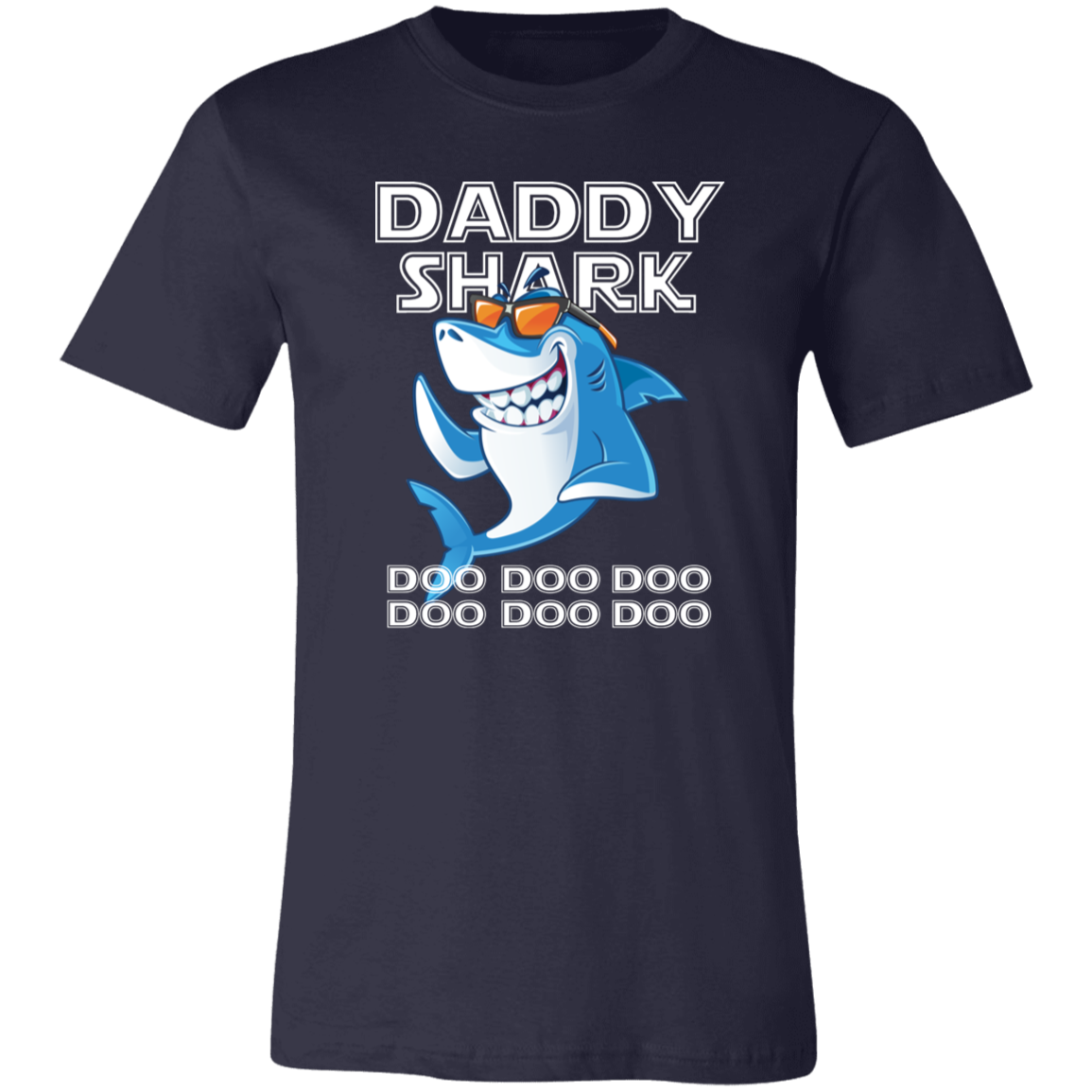 Daddy Shark Shirt Doo Doo Doo Doo Doo Doo! Shark T-shirt Navy