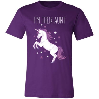 I’m Their Aunt Unicorn T-Shirt Team Purple