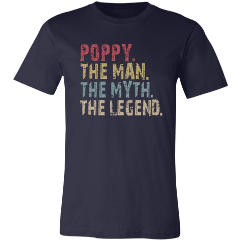 Image of Poppy The Man The Myth The Legend T-Shirt - Love Family & Home