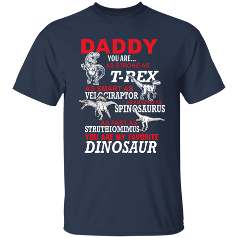 Image of Daddy You Are My Favorite Dinosaur Youth T-Shirt - Love Family & Home