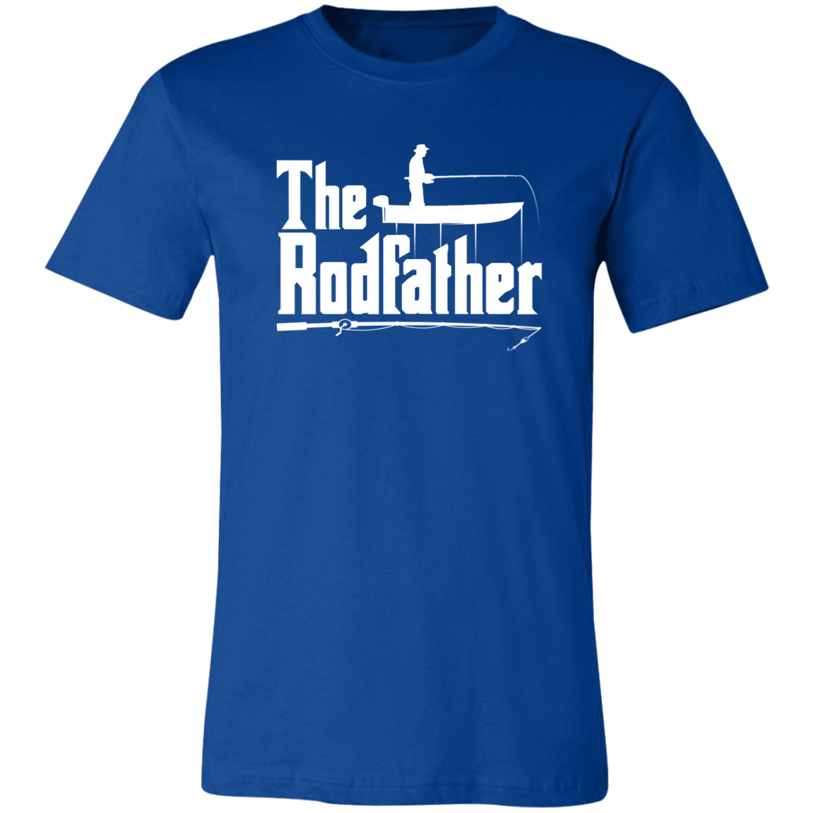 The Rodfather T-Shirt Fishing Dad True Royal