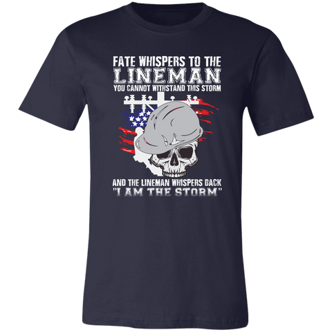 Image of Lineman T-Shirt I Am The Storm Lineman Shirt - Love Family & Home