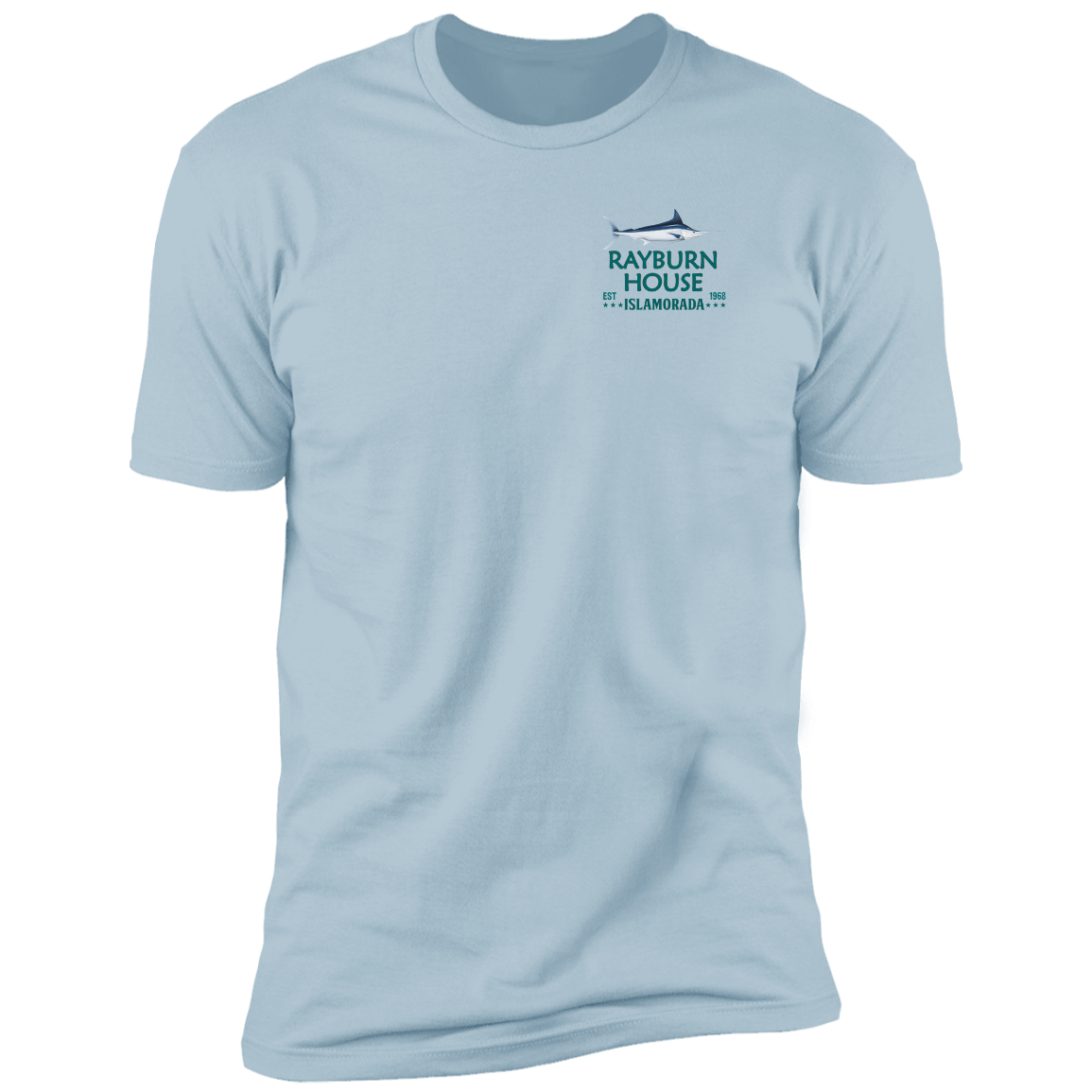 Rayburn House EST 1968 T-Shirt Z61 Premium Light Blue