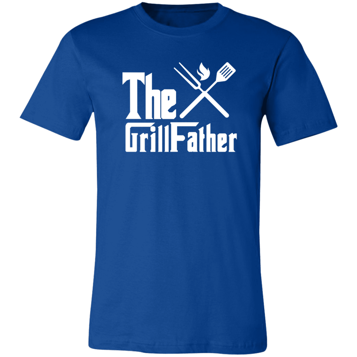 The GrillFather Dads BBQ T-Shirt Grill Father True Royal