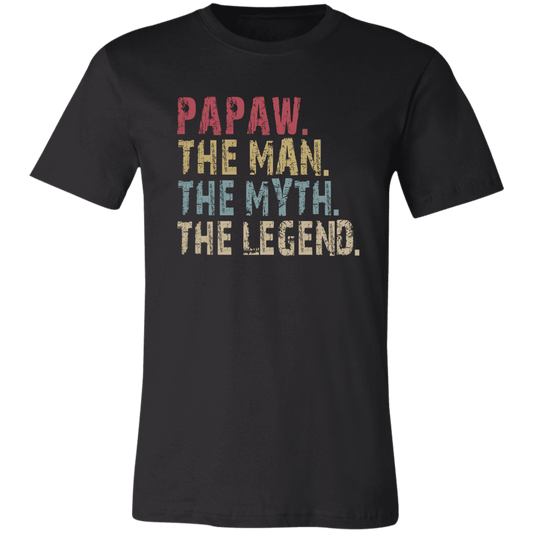 PAPAW The Man The Myth The Legend T-Shirt Black