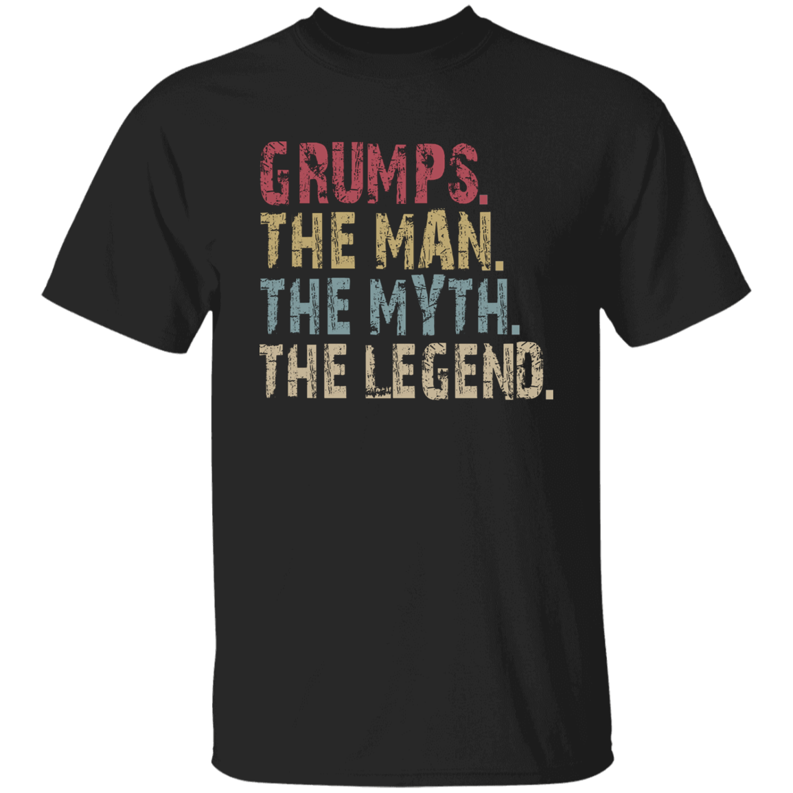 GRUMPS The Man The Myth The Legend T-Shirt Black