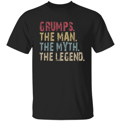 GRUMPS The Man The Myth The Legend T-Shirt Black
