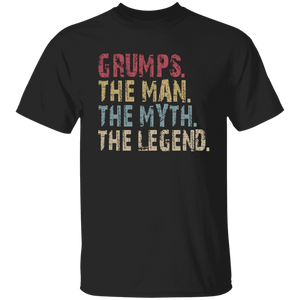 GRUMPS The Man The Myth The Legend T-Shirt - Love Family & Home