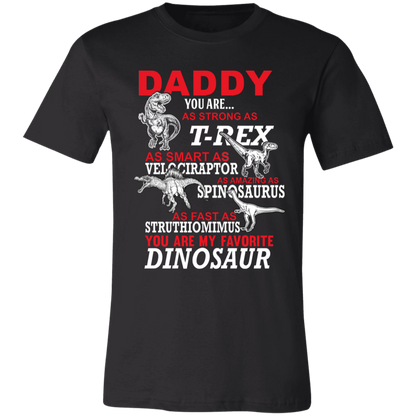 Daddy You Are My Favorite Dinosaur T-Shirt Black