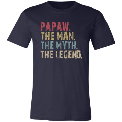 PAPAW The Man The Myth The Legend T-Shirt Navy