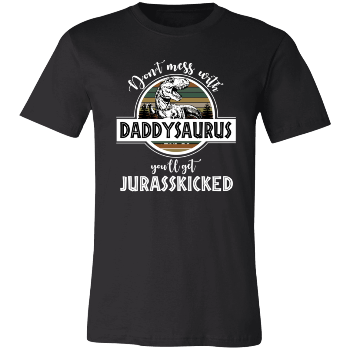 Daddysaurus Shirt Black