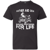 Father And Son ATV Riding Partners For Life Youth T-Shirt - Love Family & Home