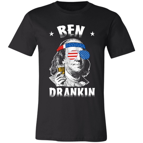 Image of Ben Drankin T-Shirt, Ben Franklin, 4th Of July, Beer Drinking Shirt, USA Shirt - Love Family & Home