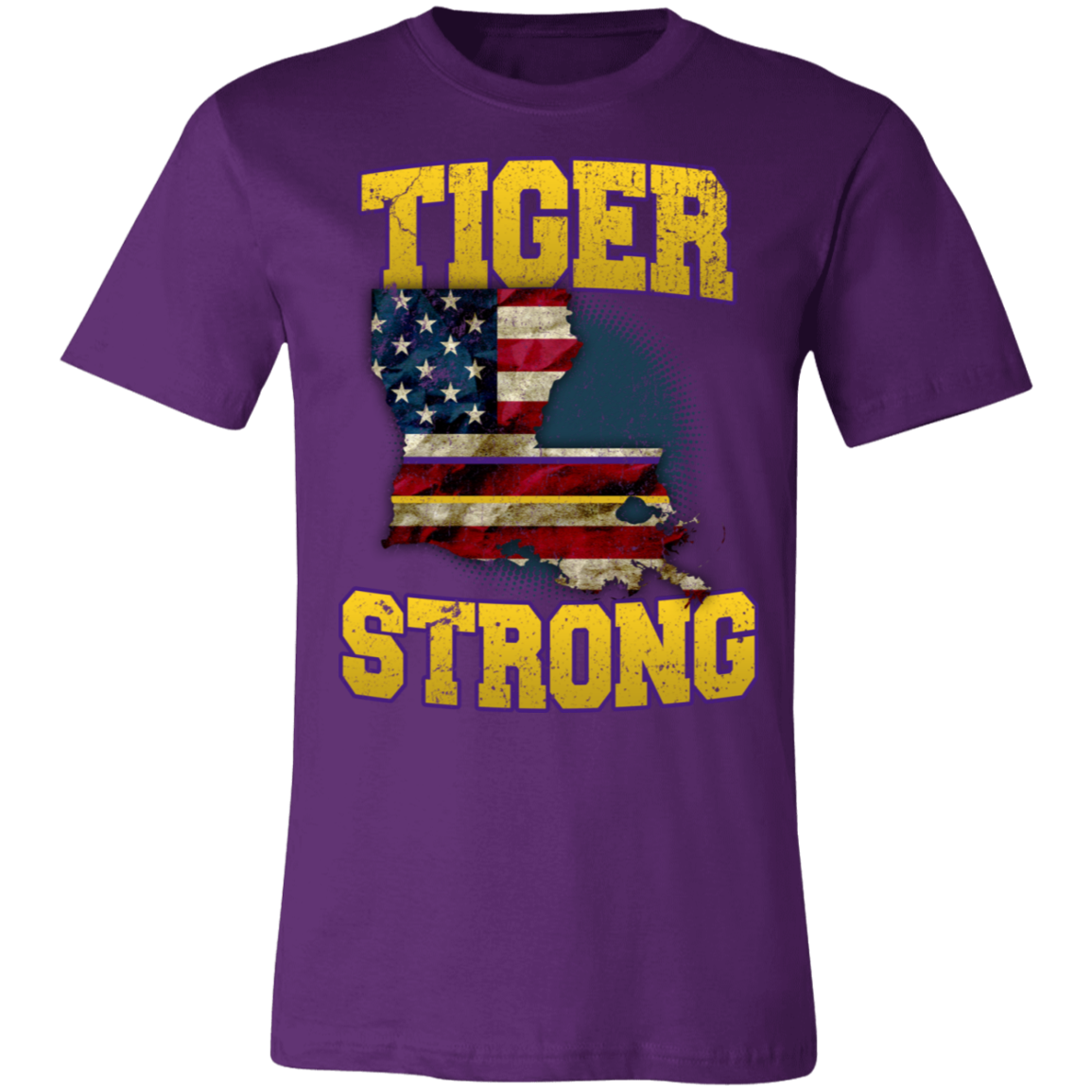 Tiger Strong T-Shirt LSU Team Purple