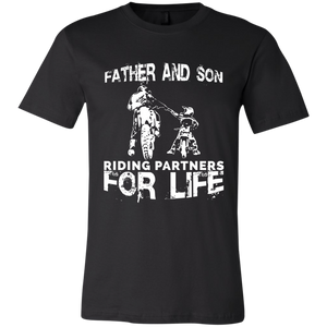 Father And Son Riding Partners For Life Youth Jersey Short Sleeve T-Shirt - Love Family & Home