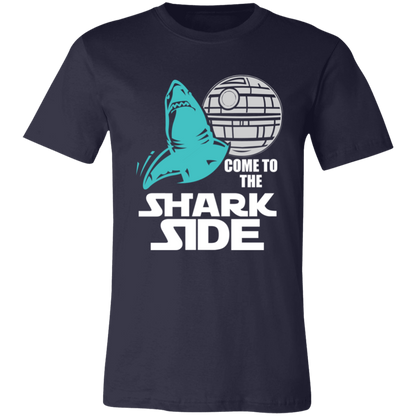 #Shark Side T-Shirt - Come To The Shark Side Navy