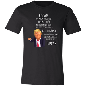 Custom Design Request Edgar Great Dad - Black 2XL - Love Family & Home