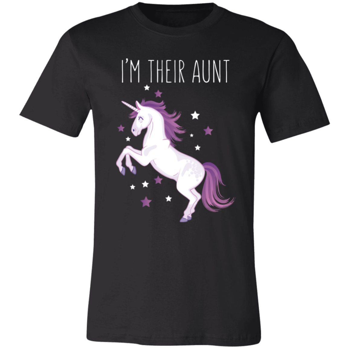 I’m Their Aunt Unicorn T-Shirt Black