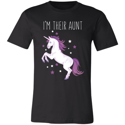 I’m Their Aunt Unicorn T-Shirt Black