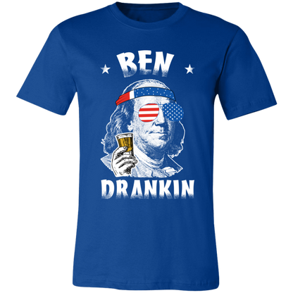 Ben Drankin T-Shirt, Ben Franklin, 4th Of July, Beer Drinking Shirt, USA Shirt True Royal