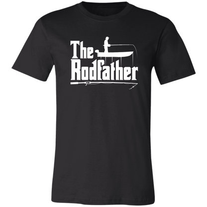 The Rodfather T-Shirt Fishing Dad Black