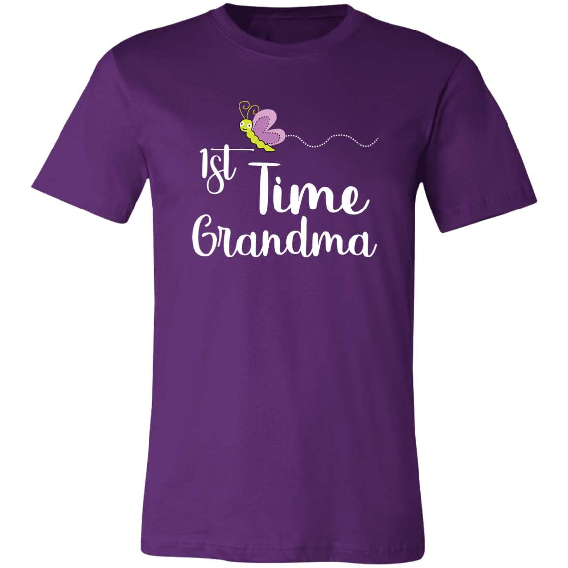 1st Time Grandma T-Shirt Team Purple