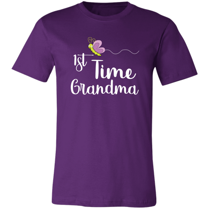 1st Time Grandma T-Shirt Team Purple