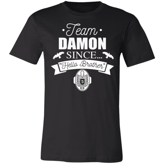 Team Damon Since Hello Brother T-Shirt Black
