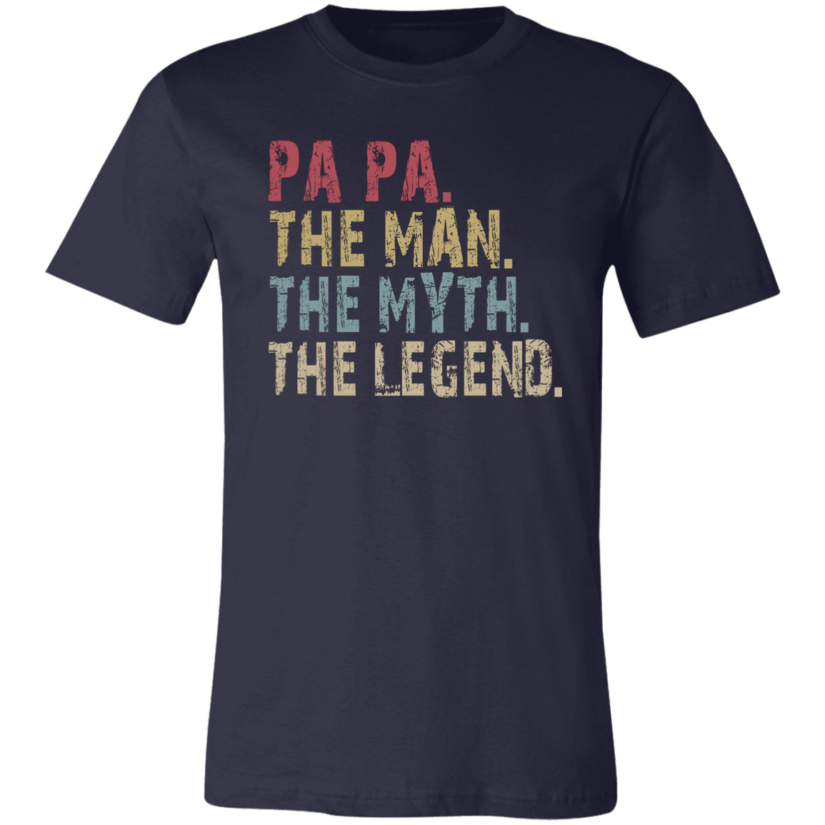 PA PA The Man The Myth The Legend T-Shirt Navy