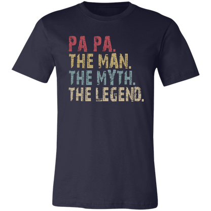 PA PA The Man The Myth The Legend T-Shirt Navy