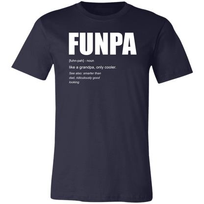 Grandparent Gift, Grandpa Gift, Grandpa Shirt, Grandfather Gift, Father's Day Gift, FUNPA Navy